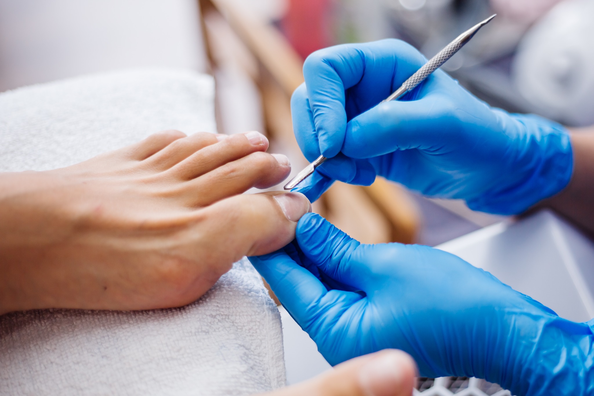 Foot and nail care illustration